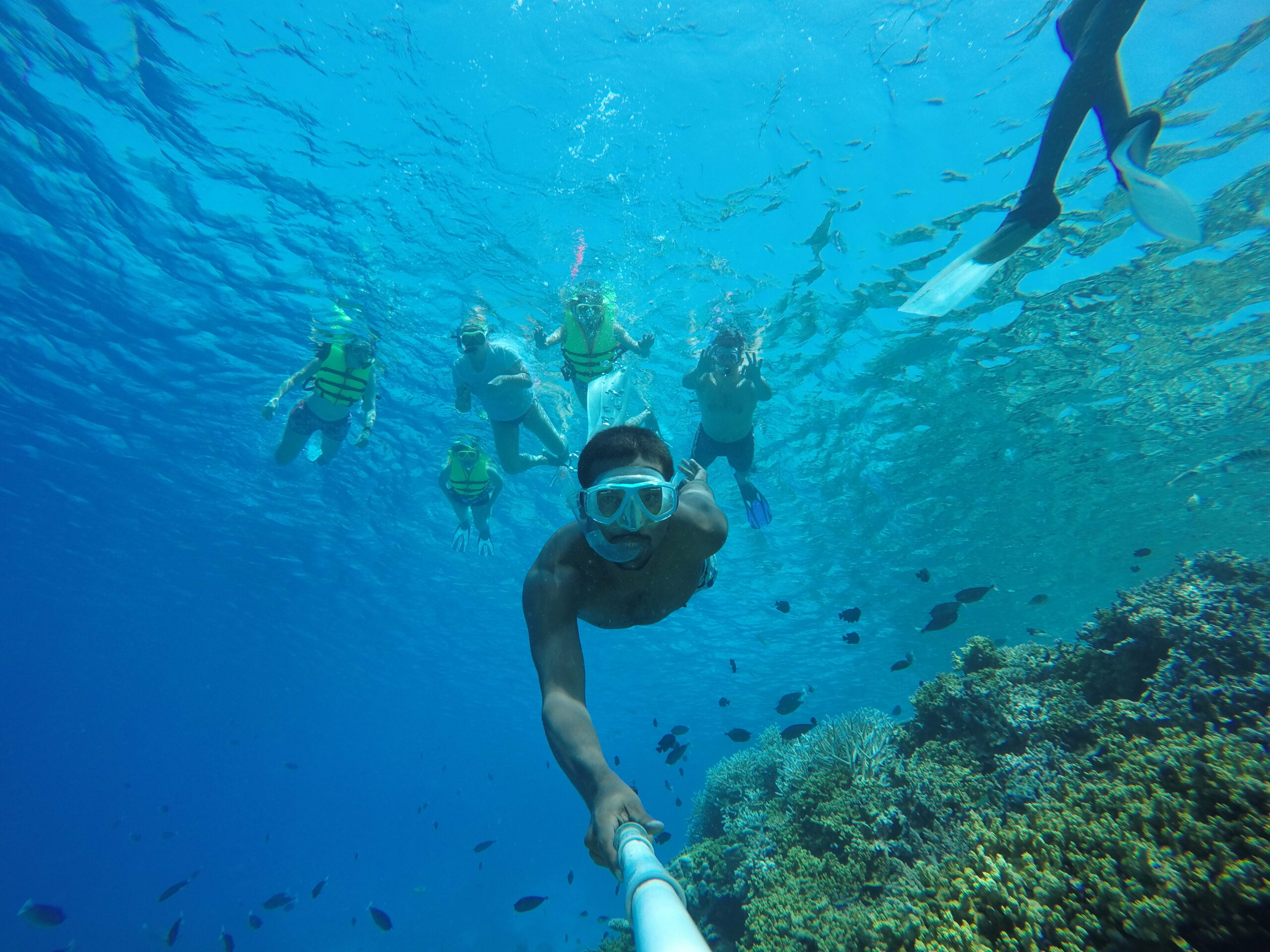 A-group-of-guests-on-a-snorkelling-experience-with-tour-guide